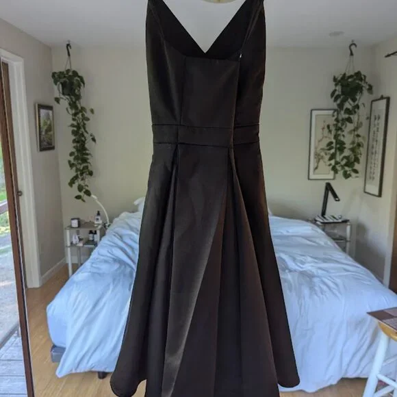 Lulus Be With You Dark Teal Blue Skater Dress in Black - Picture 6 of 7